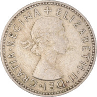 Monnaie, Grande-Bretagne, Elizabeth II, Shilling, 1957, TTB, Cupro-nickel - I. 1 Shilling