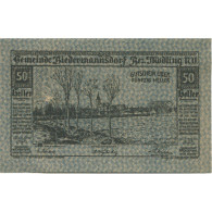 Billet, Autriche, Biedermannsdorf, 50 Heller, Fleuve 1920-07-15, SPL Mehl:FS 87b - Autriche