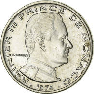 Monnaie, Monaco, Rainier III, 1/2 Franc, 1974, SUP, Nickel, KM:145 - 1960-2001 Nieuwe Frank