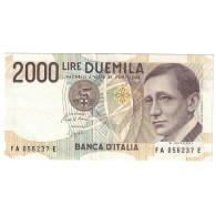 Billet, Italie, 2000 Lire, D.1990, KM:115, SUP - 2000 Liras