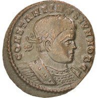 Monnaie, Constantin II, Nummus, Lyon, TTB+, Cuivre, RIC:254 - L'Empire Chrétien (307 à 363)