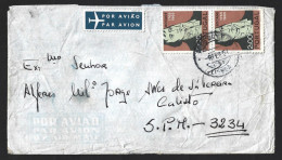Carta Expedida Para Militar Da Guerra Colonialpara SPM 3234, Moçambique,1965 Com Stamps Poeta Bocage De Setúbal. - Storia Postale