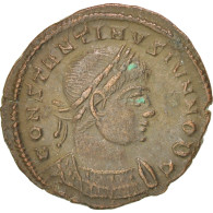 Monnaie, Constantin II, Nummus, Trèves, TTB+, Cuivre, RIC:254 - L'Empire Chrétien (307 à 363)