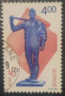 Norway 4Kr Used Stamp Anniversary Of LO - Oblitérés