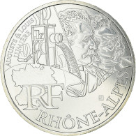 France, 10 Euro, Rhône Alpes, 2012, SPL, Argent - Francia