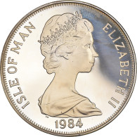 Monnaie, Île De Man, Elizabeth II, Crown, 1984, Pobjoy Mint, Proof, SPL+ - Eiland Man