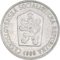 Monnaie, Tchécoslovaquie, 10 Haleru, 1969, TTB+, Aluminium, KM:49.1 - Cecoslovacchia