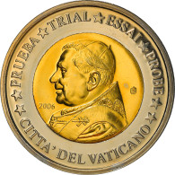 Vatican, Médaille, 2 E, Essai-Trial Benoit XVI, 2006, FDC, Bi-Metallic - Autres & Non Classés