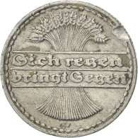 Monnaie, Allemagne, République De Weimar, 50 Pfennig, 1920, Stuttgart, TTB+ - 50 Rentenpfennig & 50 Reichspfennig