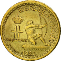 Monnaie, Monaco, Louis II, 50 Centimes, 1924, Poissy, SUP, Aluminum-Bronze - 1922-1949 Louis II.