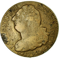 Monnaie, France, 2 Sols François, 2 Sols, 1792, Metz, TB+, Bronze, Gadoury:25 - Altri & Non Classificati