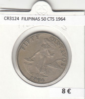 CR3124 MONEDA FILIPINAS 50 CENTIMOS 1964 MBC - Otros – Asia