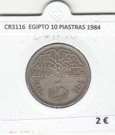 CR3116 MONEDA EGIPTO 10 PIASTRAS 1984 MBC - Altri – Africa