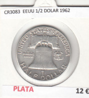 CR3083 MONEDA ESTADOS UNIDOS 1/2 DOLAR 1962 BC PLATA  - Sonstige – Amerika