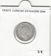 CR3073 MONEDA CURACAO 1/4 GULDEN 1944 BC - Otros – América