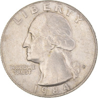 Monnaie, États-Unis, Washington Quarter, Quarter, 1984, U.S. Mint - 1932-1998: Washington