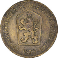 Monnaie, Tchécoslovaquie, Koruna, 1970, TTB, Bronze-Aluminium, KM:50 - Tschechoslowakei