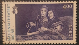 Norway 4Kr Used Stamp National Theatre - Gebraucht