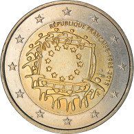 France, 2 Euro, 2015, 30 Ans   Drapeau Européen, SPL, Bi-Metallic, KM:New - Francia