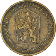 Monnaie, Tchécoslovaquie, Koruna, 1971, TTB, Bronze-Aluminium, KM:50 - Checoslovaquia