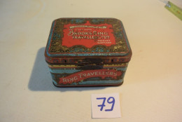 C79 Très Ancienne Boite En Métal Ring Travellers 2 - Cajas