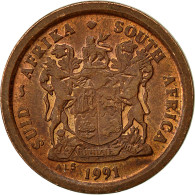 Monnaie, Afrique Du Sud, 2 Cents, 1991, TB, Copper Plated Steel, KM:133 - Südafrika