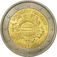 France, 2 Euro, 10 Ans De L'Euro, 2012, SPL, Bi-Metallic - Francia