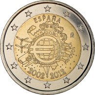 Espagne, 2 Euro, 10 Years Euro, 2012, Madrid, SPL, Bi-Metallic, KM:1252 - Espagne