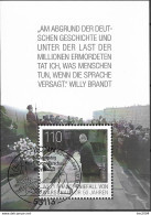 2020 Deutschland Germany Mi.Bl. 87 FD- Used Bonn  50. Jahrestag Des Kniefalls Von Warschau. - 2011-2020