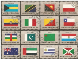 NACIONES UNIDAS BANDERAS YVERT NUM. 416/31 SERIE COMPLETA USADA - Used Stamps