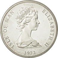 Monnaie, Isle Of Man, Elizabeth II, 25 Pence, 1972, SPL, Argent, KM 25a - Île De  Man