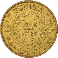 Monnaie, Tunisie, Anonymes, 2 Francs, 1926, Paris, TTB+, Aluminum-Bronze, KM:248 - Tunisie