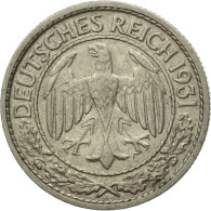 Monnaie, Allemagne, République De Weimar, 50 Reichspfennig, 1931, Hamburg, SUP - 50 Renten- & 50 Reichspfennig