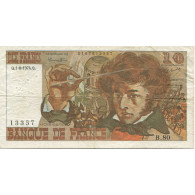 France, 10 Francs, Berlioz, 1974, 1974-08-01, TB+, Fayette:63.8, KM:150a - 10 F 1972-1978 ''Berlioz''