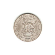 586/ Grande-Bretagne : Georges V : 1 Shilling 1923 (argent) - Andere & Zonder Classificatie