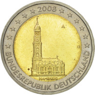 République Fédérale Allemande, 2 Euro, Hambourg, 2008, SPL, Bi-Metallic - Germania