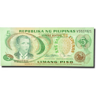 Billet, Philippines, 5 Piso, 1978, KM:160b, NEUF - Filippijnen