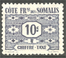 XW01-2760 Cote Des Somalis Chiffre-taxe Sans Gomme - Oblitérés