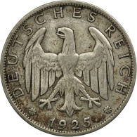 Monnaie, Allemagne, République De Weimar, Mark, 1925, Berlin, TB+, Argent - 1 Marco & 1 Reichsmark