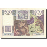 France, 500 Francs, Chateaubriand, 1953, 1953-06-04, TTB, Fayette:31.12, KM:129c - 500 F 1945-1953 ''Chateaubriand''