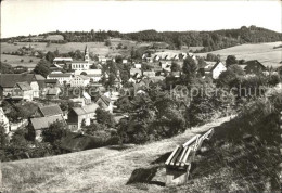 72473997 Saupsdorf Ortsansicht Mit Kirche Blick Zum Wachberg Kirnitzschtal - Kirnitzschtal