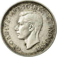 Monnaie, Canada, George VI, 25 Cents, 1947, Royal Canadian Mint, Ottawa, TTB - Canada