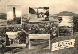 72473941 Geising Erzgebirge Aussichtsturm Dorfpartien Panorama Geising - Geising