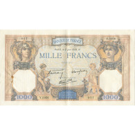 France, 1000 Francs, Cérès Et Mercure, 1938, 1938-06-02, SUP, Fayette:38.17 - 1 000 F 1927-1940 ''Cérès Et Mercure''