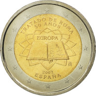 Espagne, 2 Euro, Traité De Rome 50 Ans, 2007, SPL, Bi-Metallic, KM:1130 - Spagna