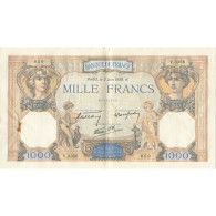 France, 1000 Francs, Cérès Et Mercure, 1938, 1938-06-02, SUP, Fayette:38.17 - 1 000 F 1927-1940 ''Cérès Et Mercure''