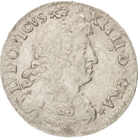 Monnaie, France, Louis XIV, 4 Sols Dits « des Traitants », 4 Sols, 1677 - 1643-1715 Luis XIV El Rey Sol
