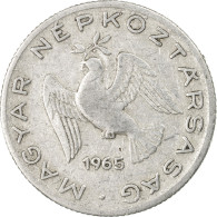 Monnaie, Hongrie, 10 Filler, 1965, Budapest, TB+, Aluminium, KM:547 - Hongrie