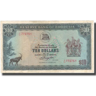 Billet, Rhodésie, 10 Dollars, 1979, 1979-01-02, KM:41a, TTB - Rhodesien