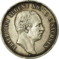 Monnaie, Etats Allemands, SAXONY-ALBERTINE, Friedrich August III, 3 Mark, 1909 - Sonstige & Ohne Zuordnung